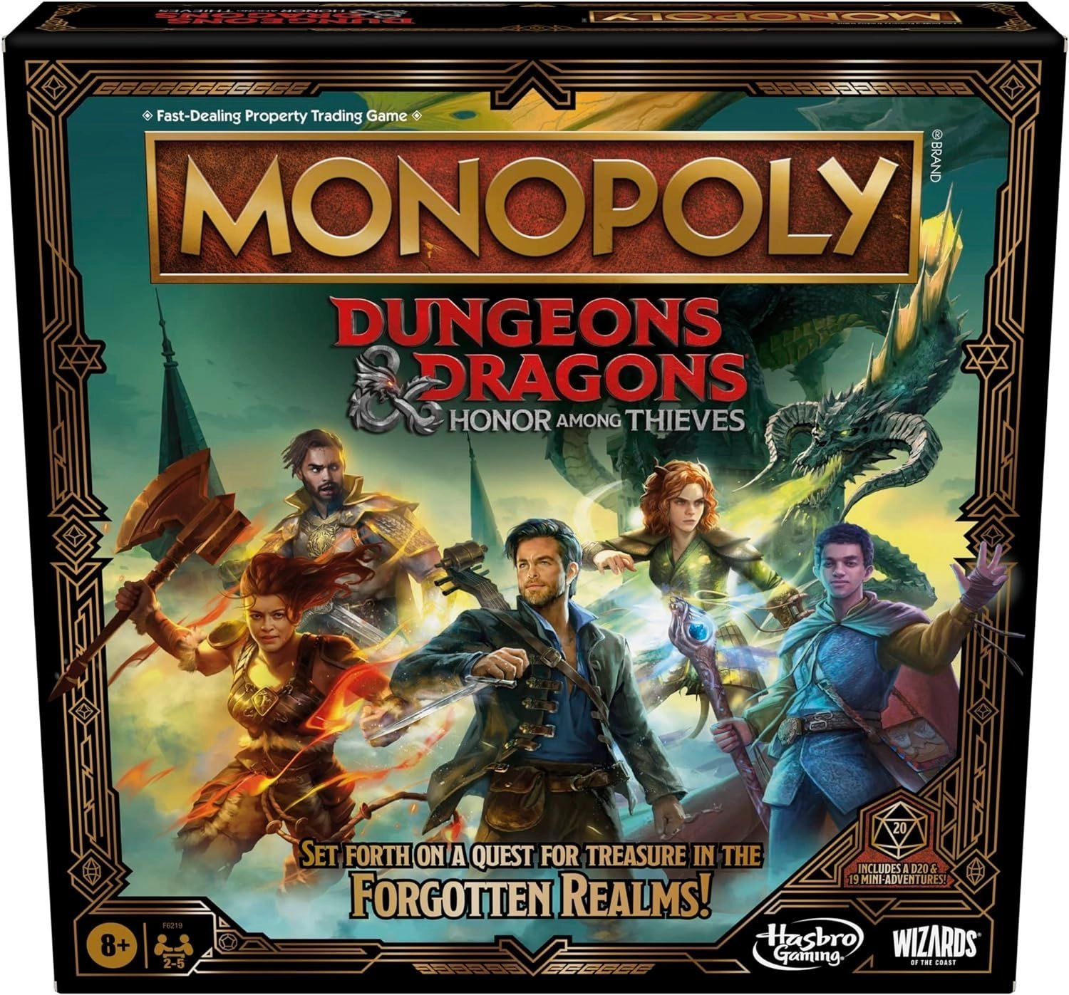 Гра настільна Monopoly Dungeons & Dragons: Honor Among Thieves Монополія D&D: Честь злодіїв Англійською — фото 5