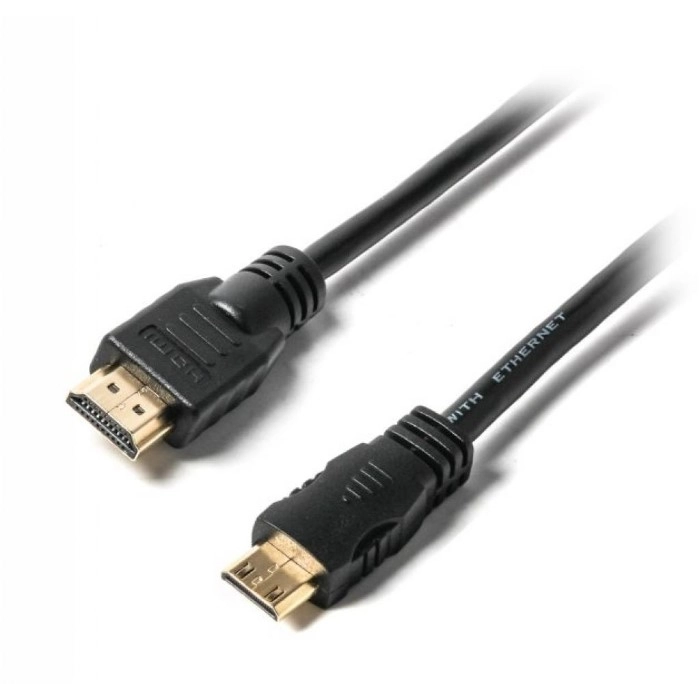 Кабель мультимедійний HDMI A to HDMI C (mini), 1.8m Viewcon (VD 090-1,8м.) — фото 2