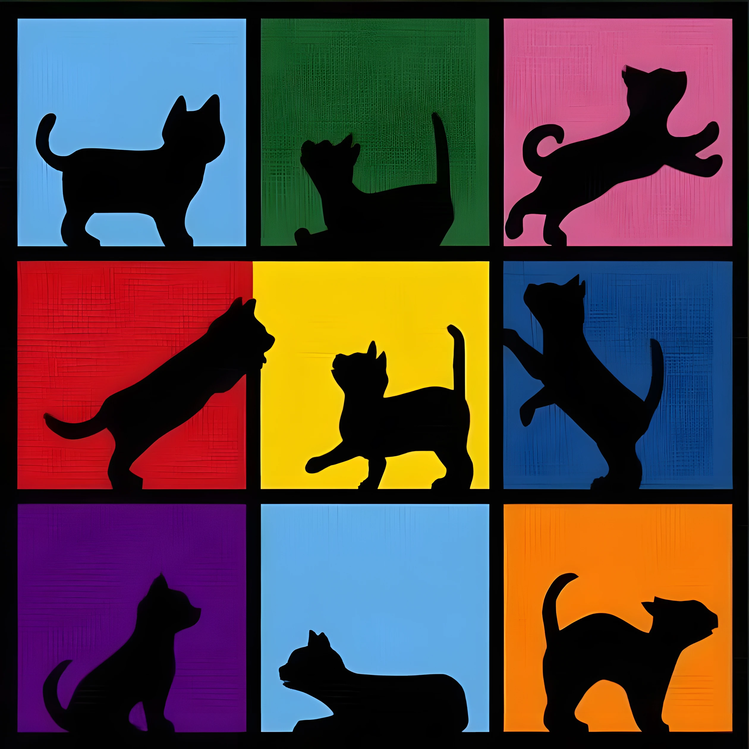 Картина за номерами Cats 15х15см з мольбертом ROSA START N00013935