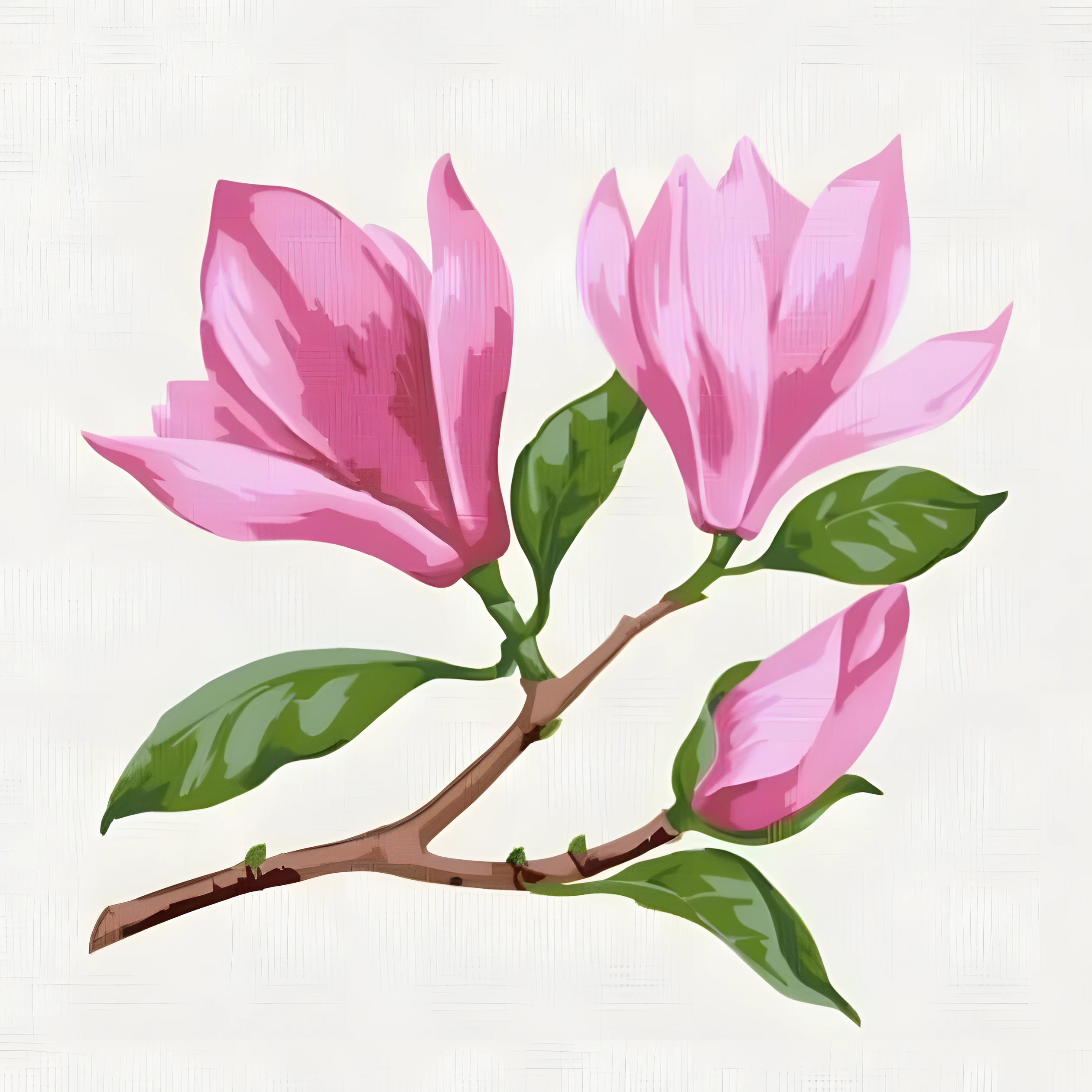 Картина за номерами Гілка магнолії 15х15см з мольбертом ROSA START