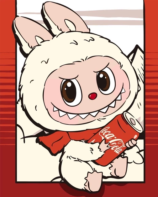 Картина за номерами Origami UA Аніме Лабубу 40х50 см — фото 2