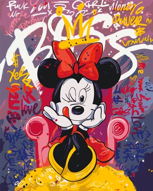 Картина за номерами Origami UA Дісней герої кіно Мінні Маус 40х50 см — фото 2