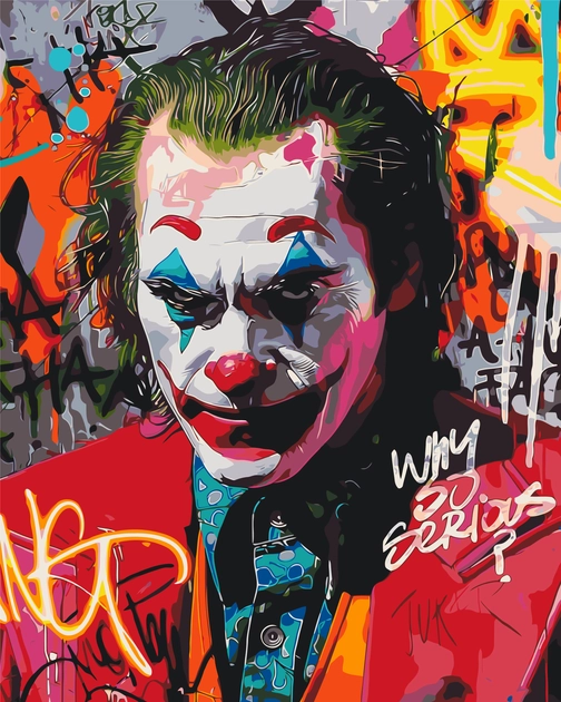 Картина за номерами Origami UA Герої кіно Джокер у піджаку 40х50 см — фото 2