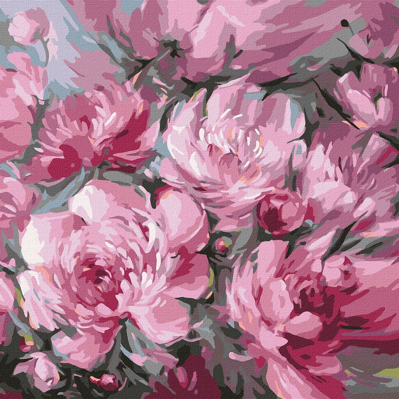 Картини за номерами Ідейка Пишний букет 40х40см 3253 — фото 2