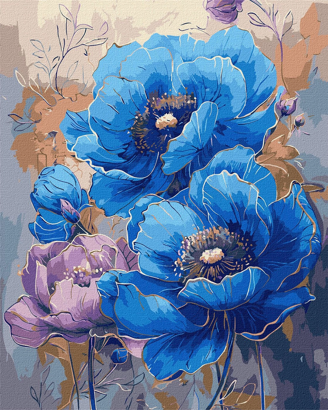 Картини за номерами Ідейка Симфонія кольорів з фарбами металік 40х50см 3275 — фото 2