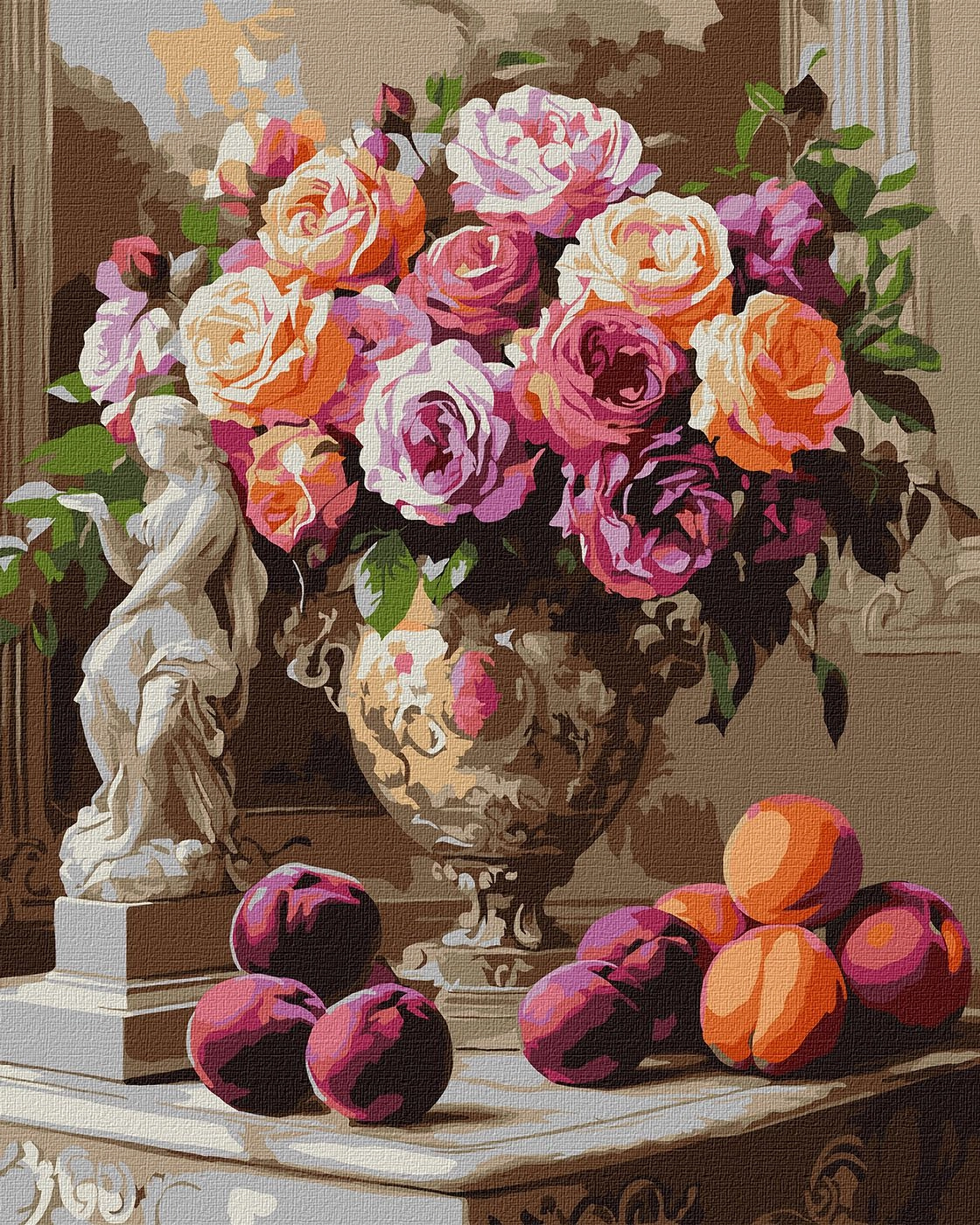 Картини за номерами Ідейка Вишукані троянди 40х50см 3290 — фото 2