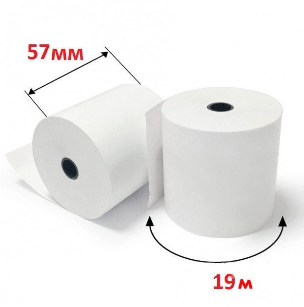 Касова стрічка 57.5мм 19м термо — фото 2