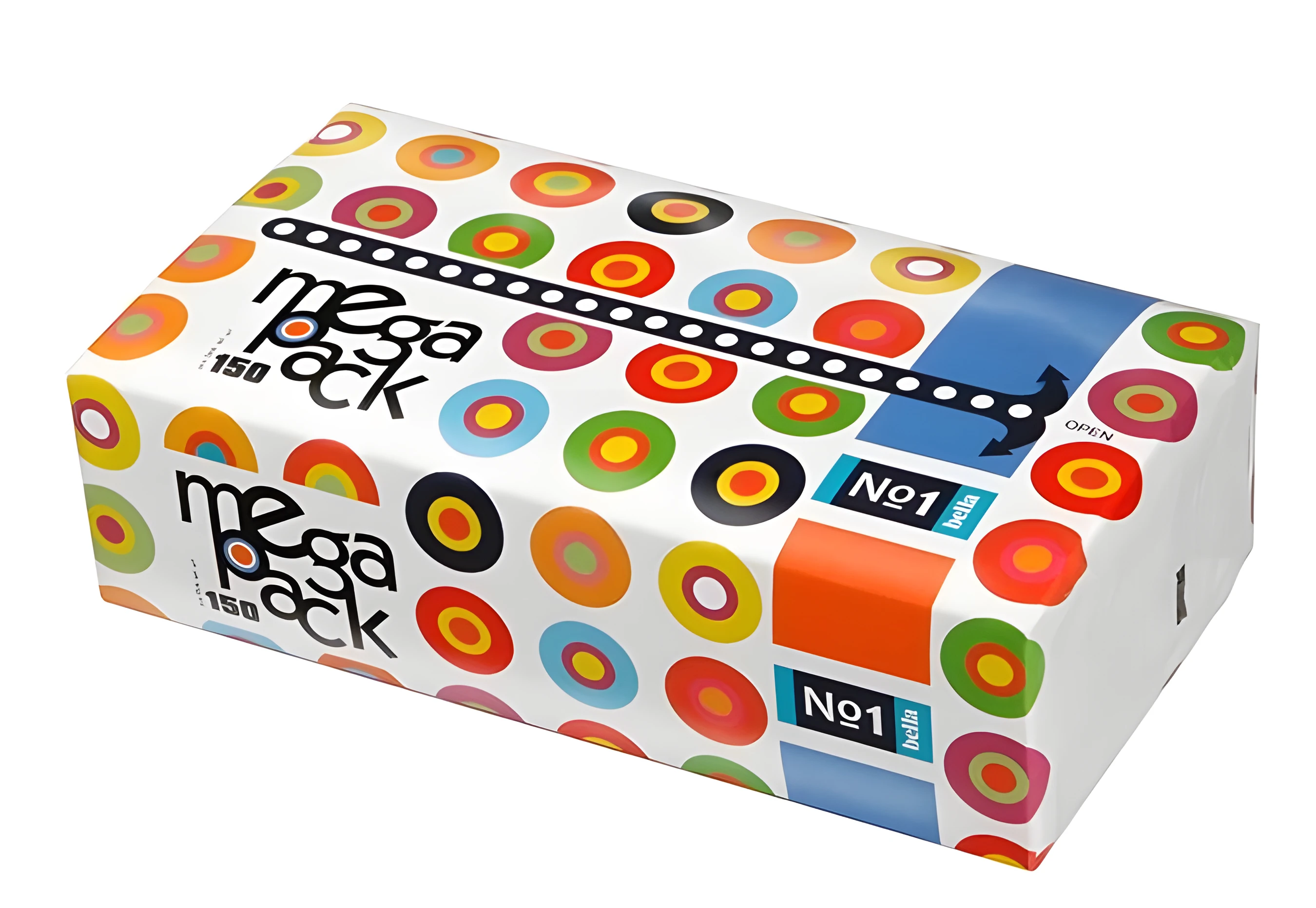 Хустинки паперові Bella №1 Mega Pack 100+50шт