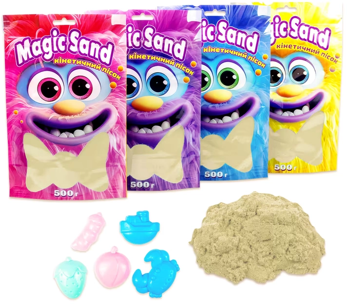 Кінетичний пісок Magic sand в пакеті 39403-1 класичний 500г — фото 2