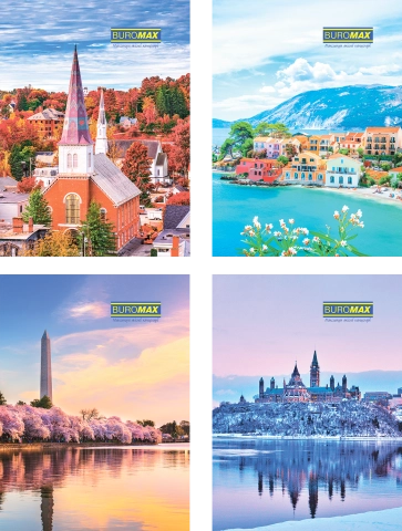 Канцелярська книга А4 96 аркушів Міста/Сезони Buromax — фото 2