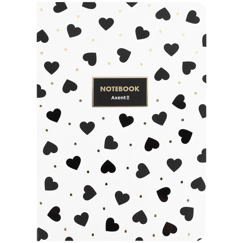 Книга записна A5, 80 арк кл Black&White 8700-26-a