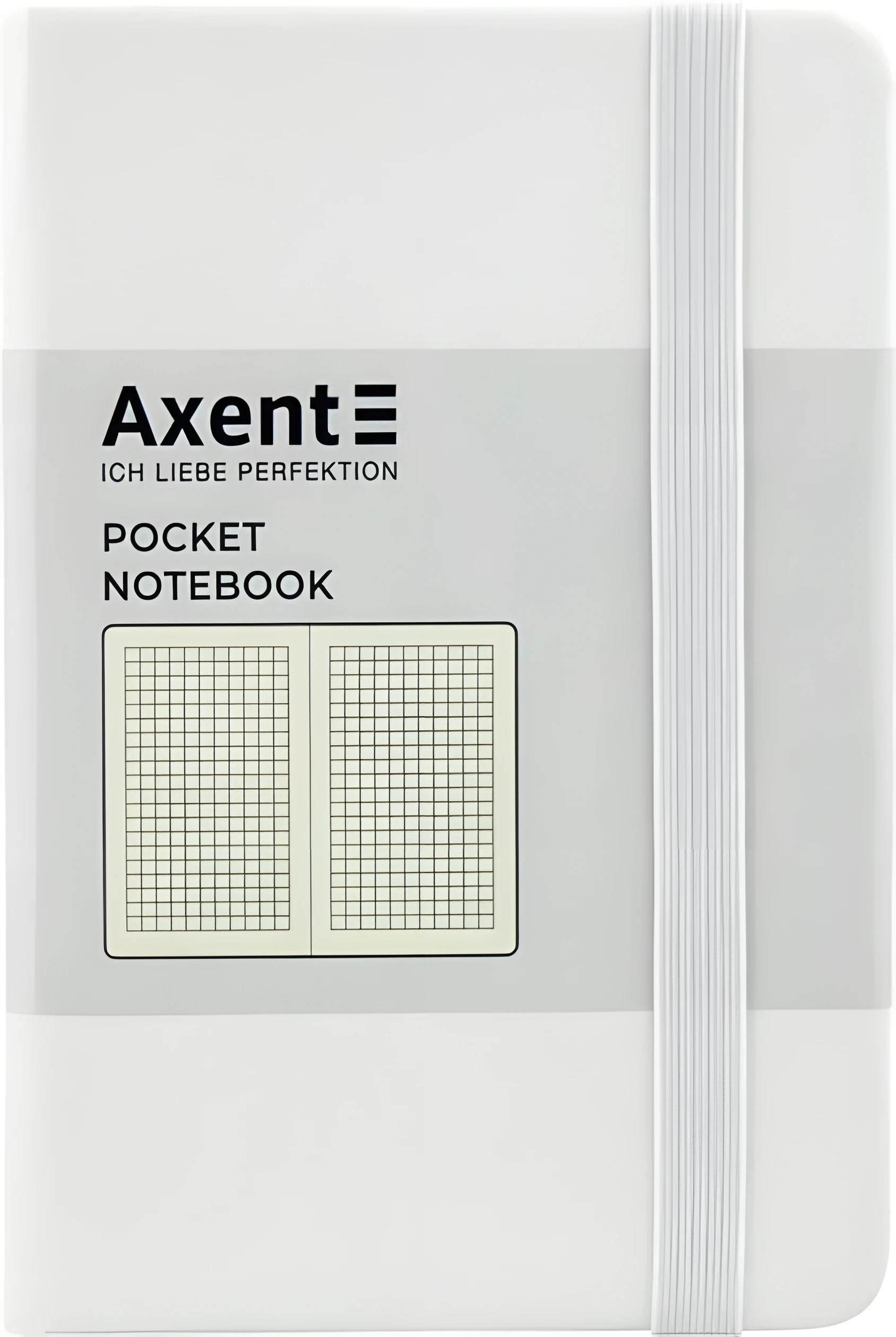 Книга записна Axcent Partner 95х140 96 аркушів клітинка біла 8301-21-A