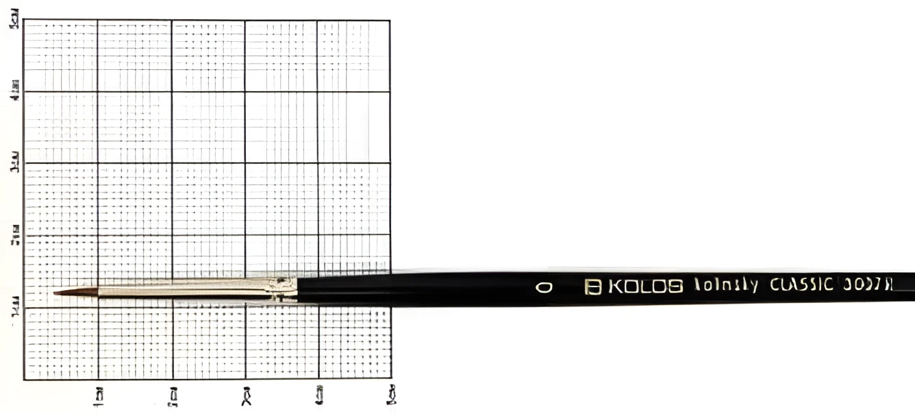 Колонок круглий, Classic 3007R, №0, пензель KOLOS
