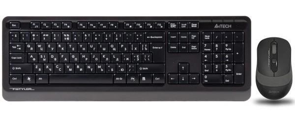 Комплект бездротовий клавіатура та миша A4Tech FG1010 (Grey) — фото 3