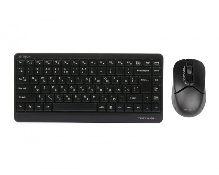 Комплект бездротовий клавіатура та миша A4Tech FG1112 (Black) — фото 2