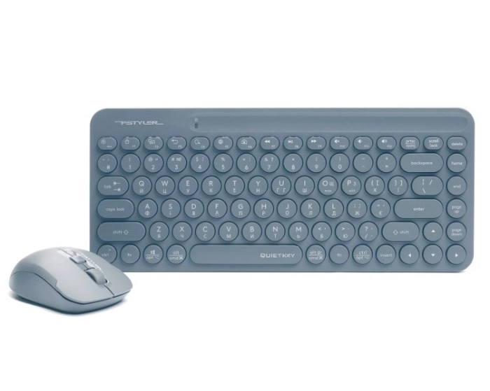 Комплект бездротовий клавіатура та миша A4Tech FG3200 Air2 (Blue) — фото 2