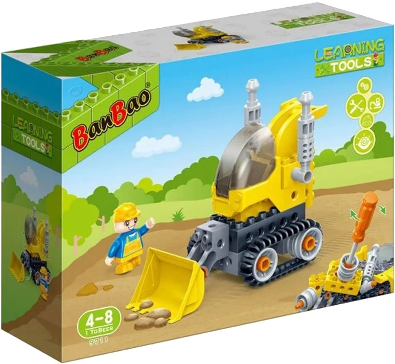 Конструктор Бульдозер 19 елементів BanBao — фото 2