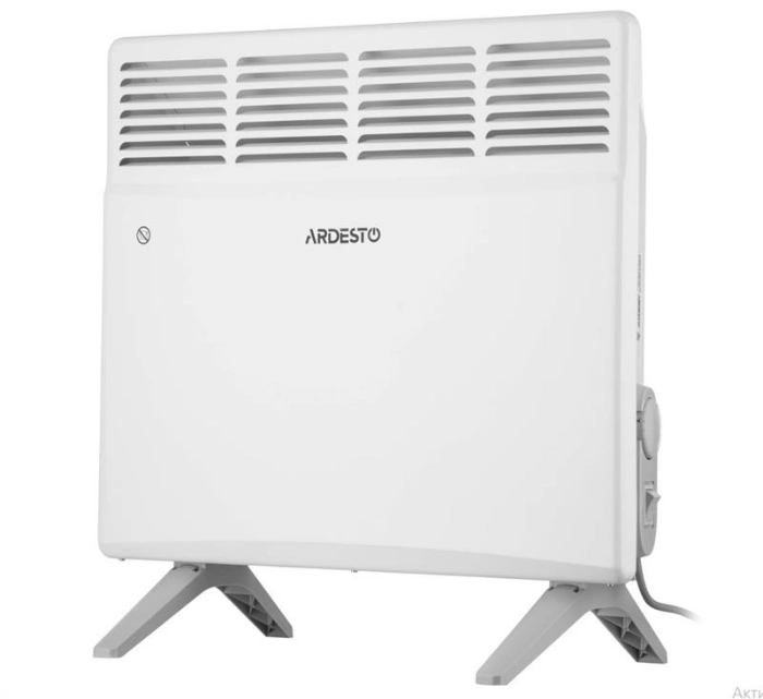 Конвектор ARDESTO, 10м2, 1000Вт, мех. упр-ння, відкритий нагрів. елемент, білий (CH-1000MOW) — фото 2