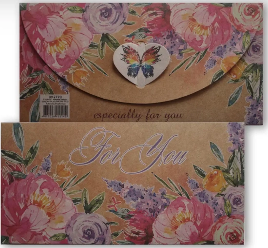 Конверт для грошей крафт For You — фото 2