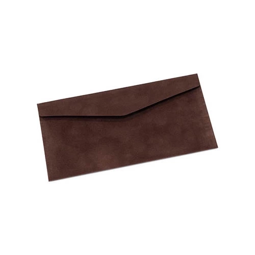 Конверт E65 оксамитовий шоколадний — фото 2