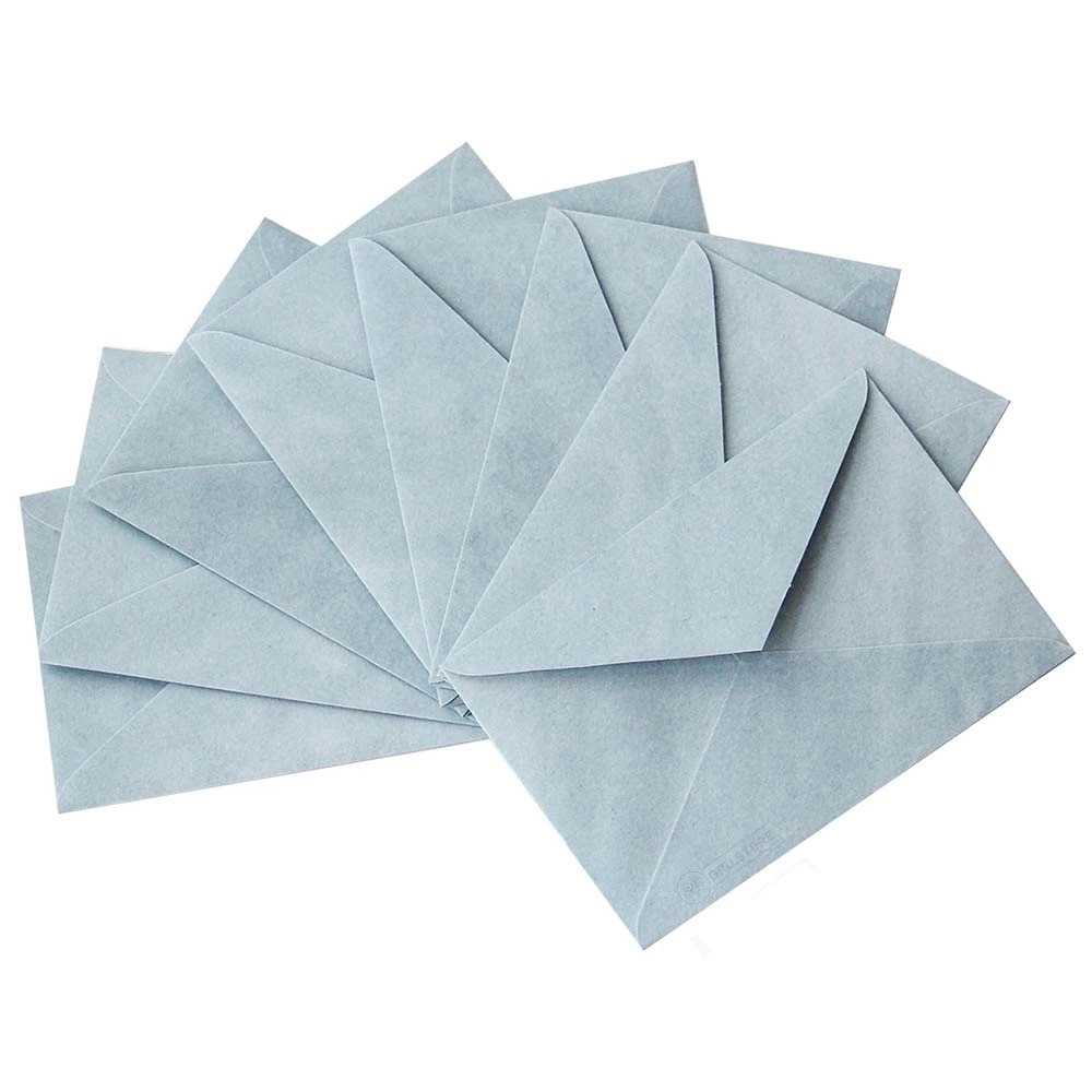 Конверт С5 оксамитовий блакитний — фото 2