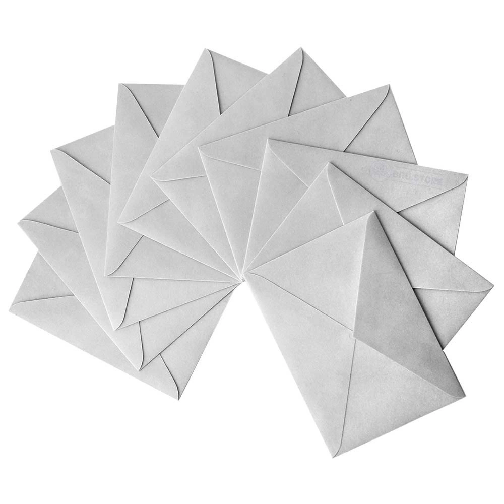 Конверт С5 оксамитовий світло-сірий — фото 2