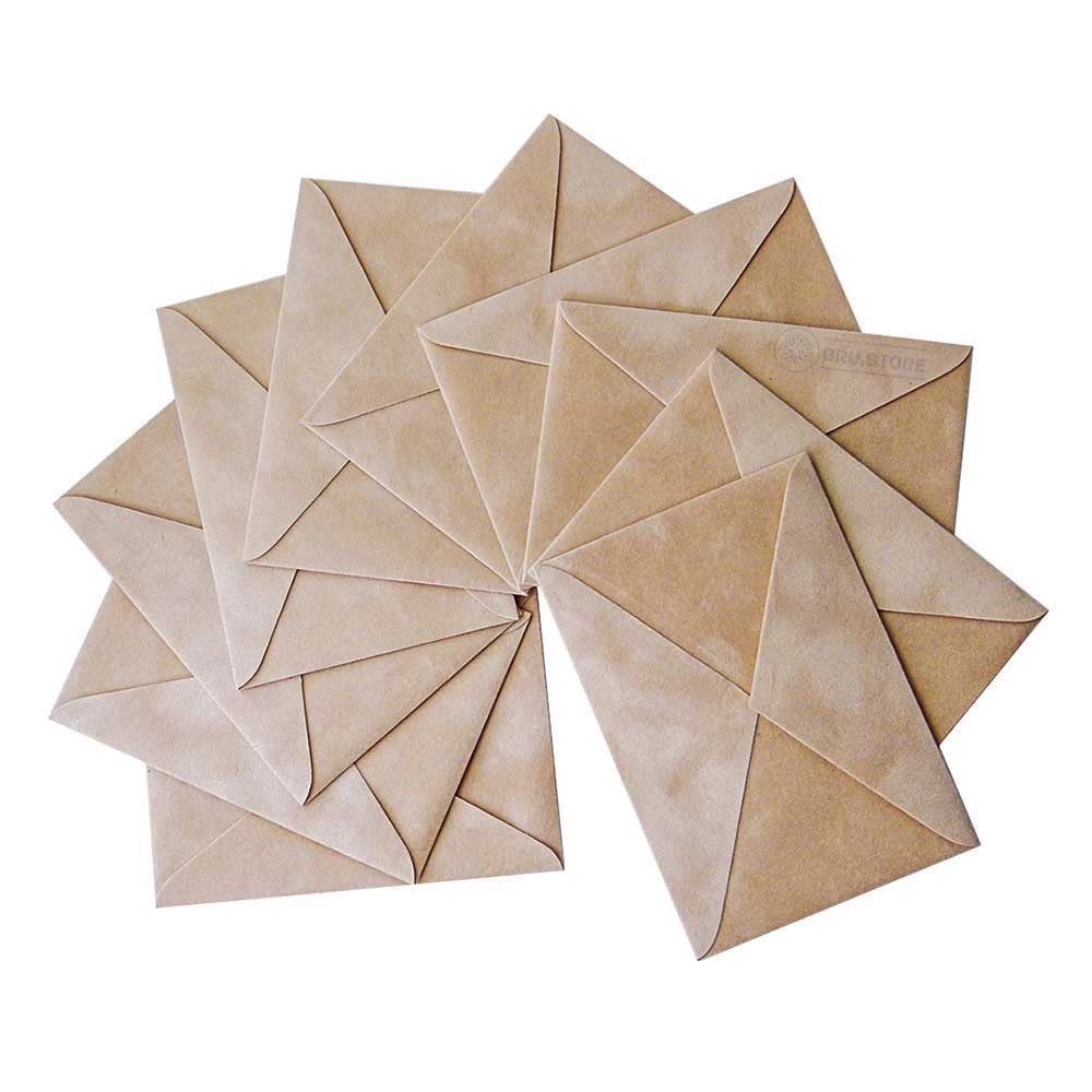 Конверт С5 оксамитовий темна пудра — фото 2