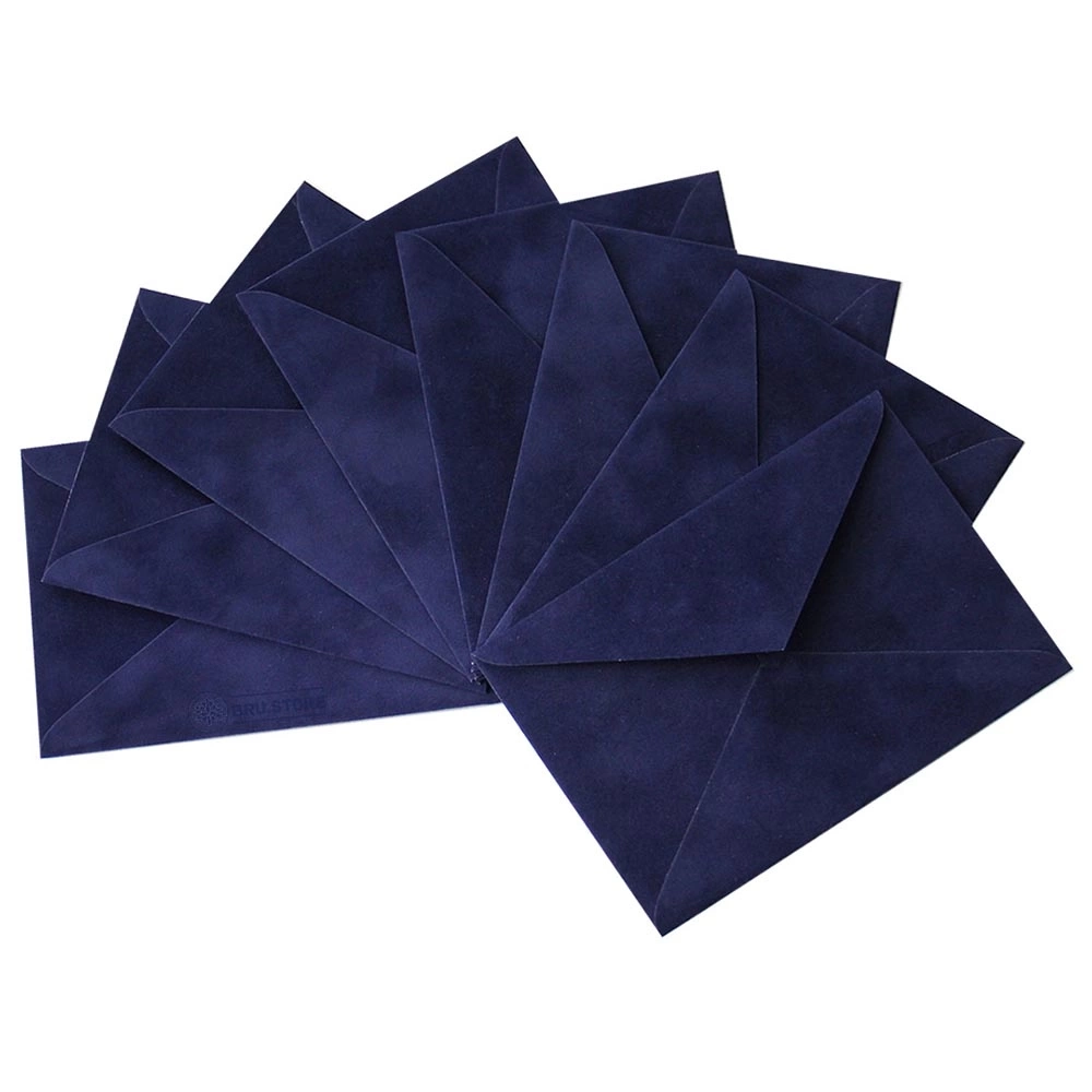 Конверт С5 оксамитовий темно-синій — фото 2