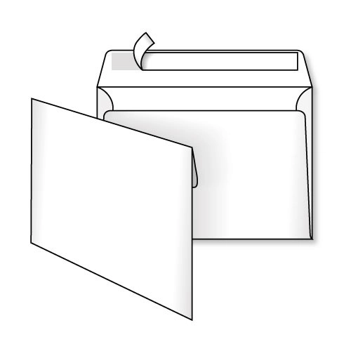 Конверт С6 самоклеючий білий 114×162 мм — фото 2