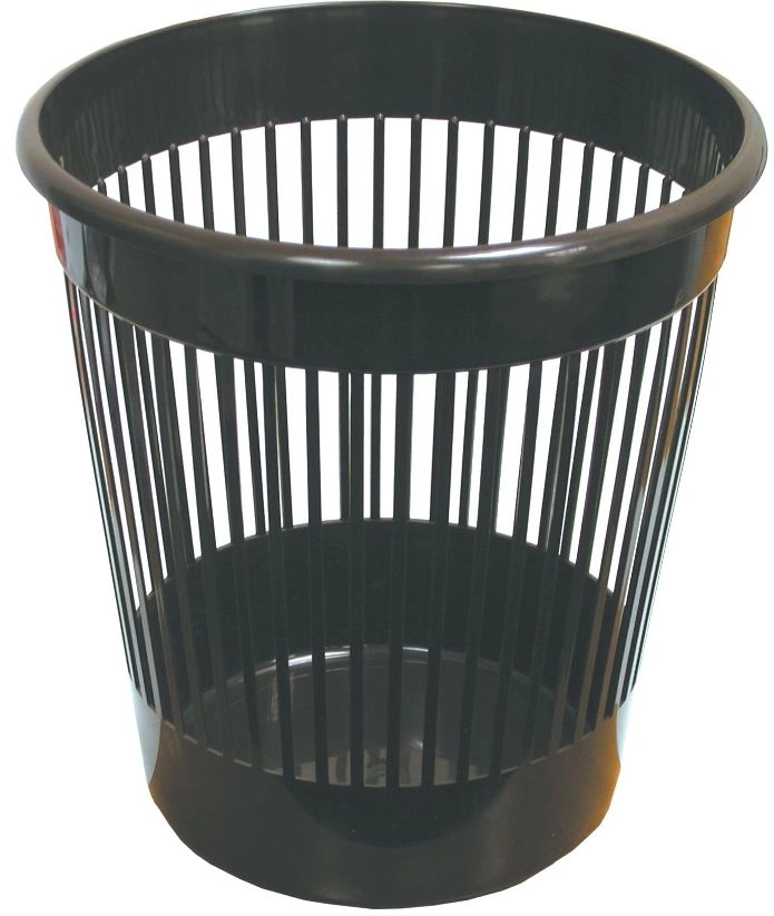 Кошик для сміття пластиковий чорний 10 л Арніка — фото 2