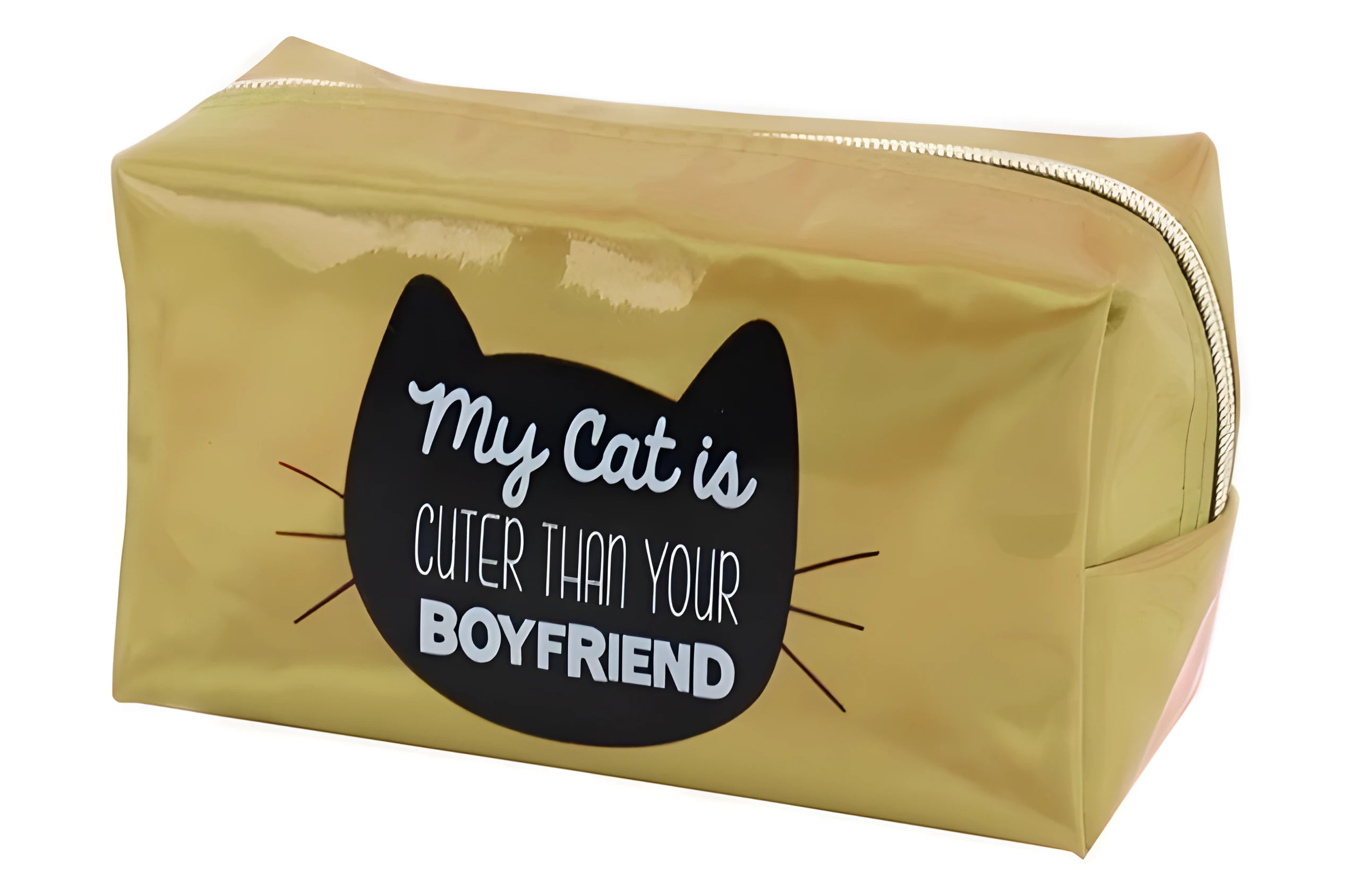 Косметичка Cosmo Shop My cat is cuter CS1135G золота