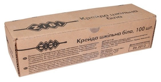 Крейда біла 100шт. ZB.6712-12 — фото 2