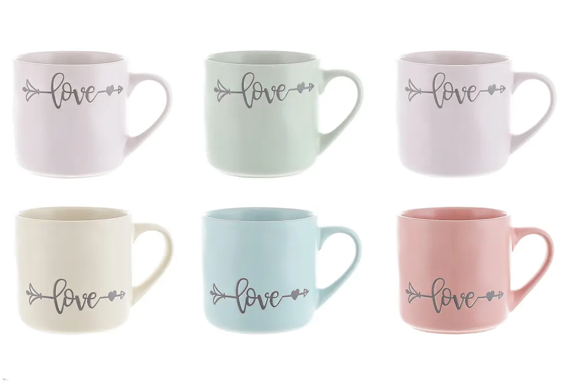 Кухоль порцеляновий в пастельних тонах Любов 400мл — фото 2