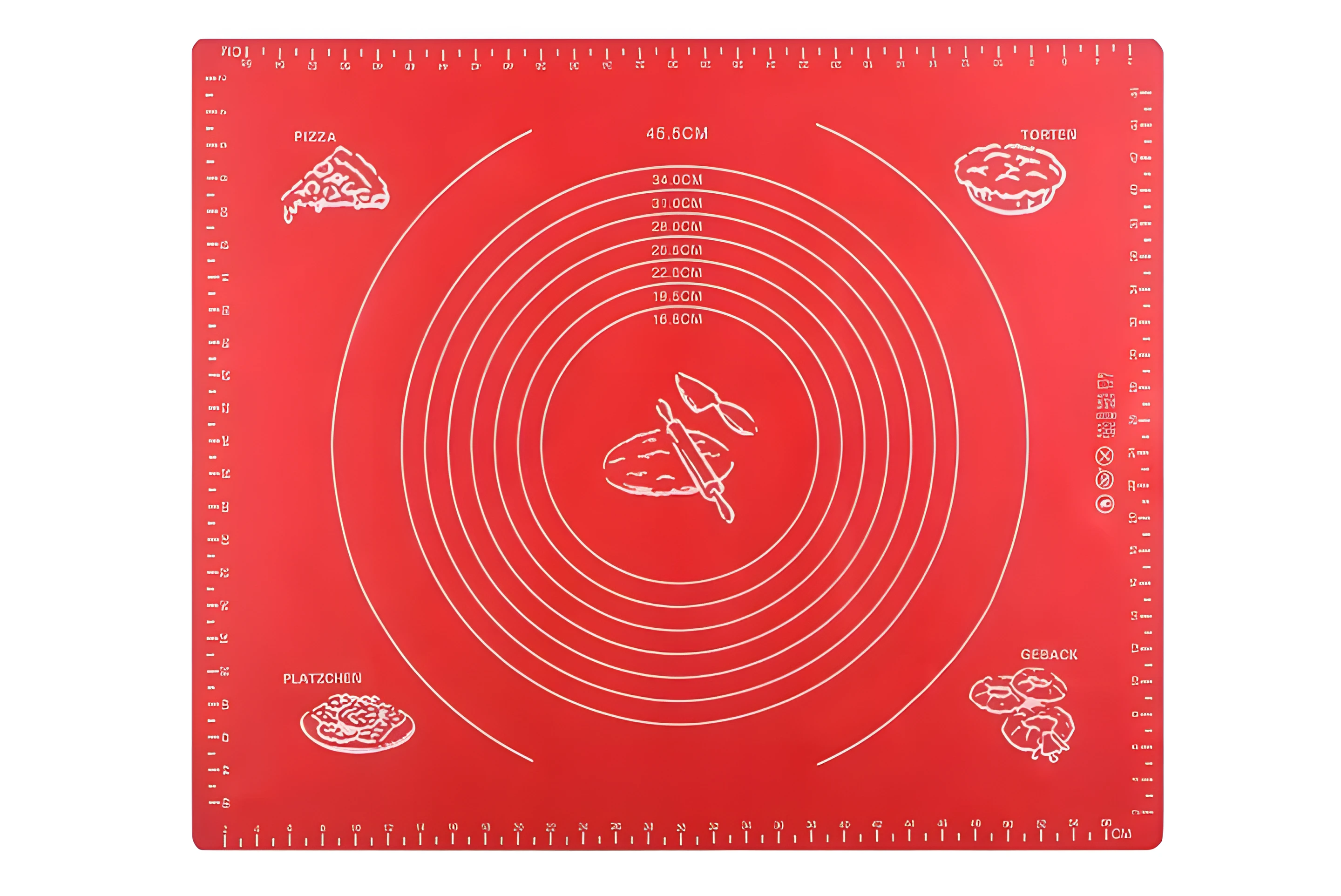 Килимок для випікання Ardesto Golden Brown 50х60 см червоний силіконовий