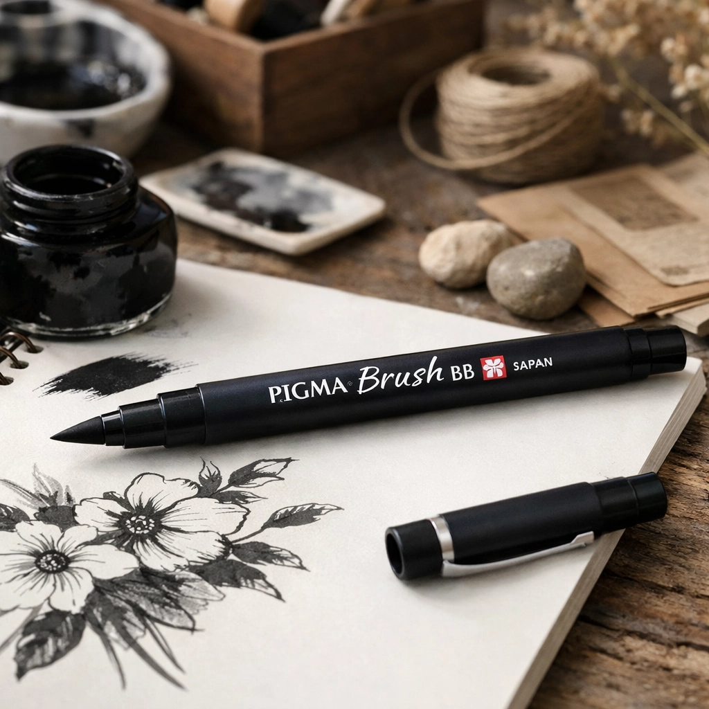 Лінер-ручка PIGMA PEN Brush BB, Чорний