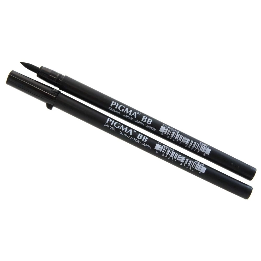 PIGMA Brush BB чорна – набір 3 ручки