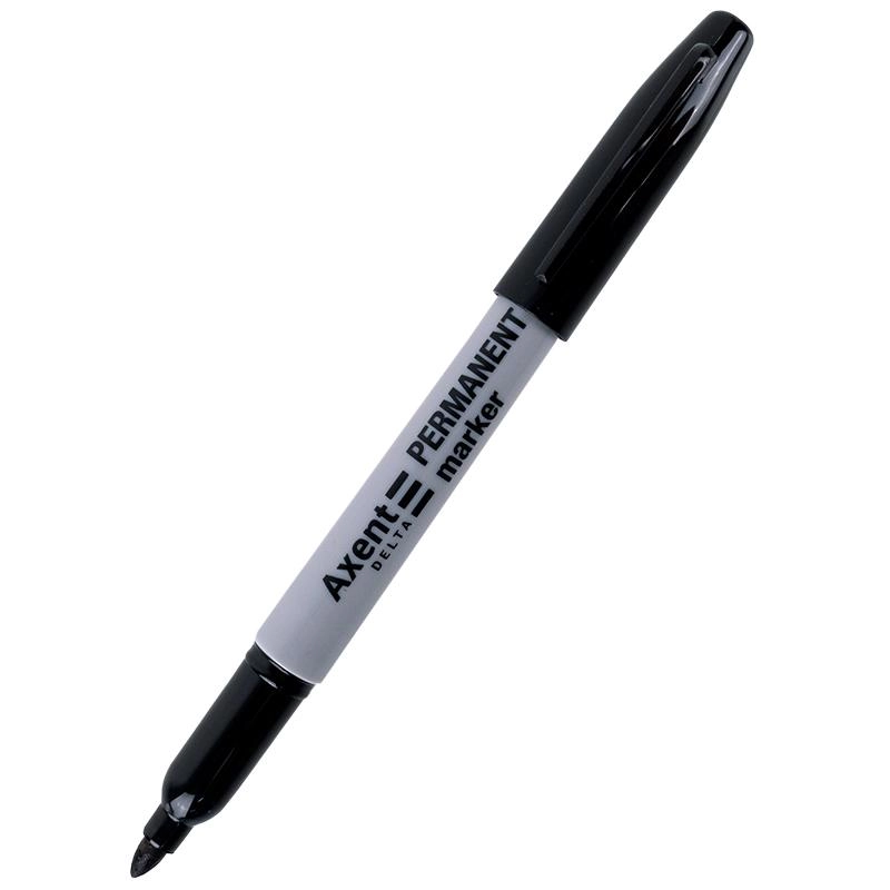 Маркер Axent Permanent 1 мм чорний — фото 2