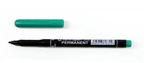 Маркер перманентний Centropen зелений 1 мм — фото 2