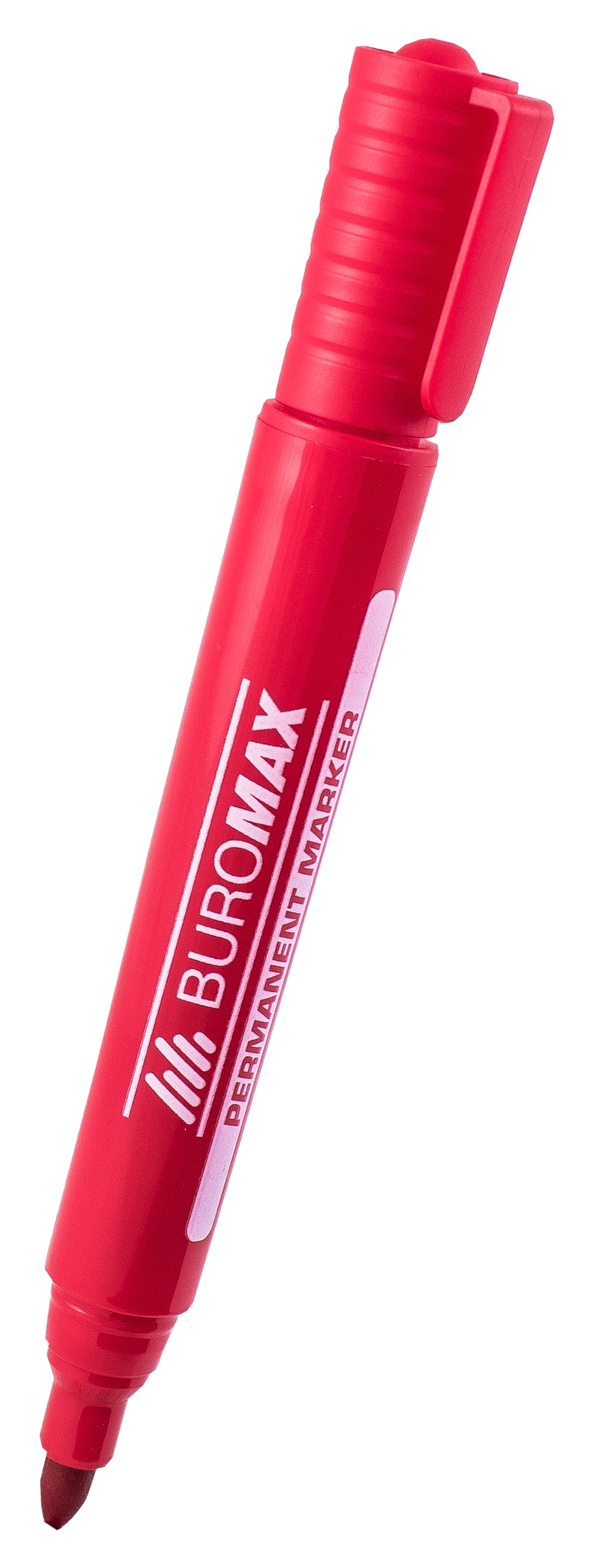Маркер перманентний Buromax червоний — фото 2