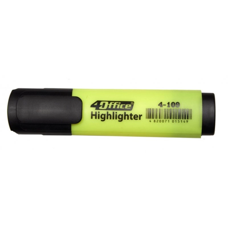 Маркер текстовий 4OFFICE жовтий — фото 2