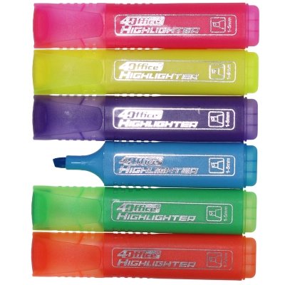 Маркер текстовий 4OFFICE фіолетовий 1-5мм — фото 2