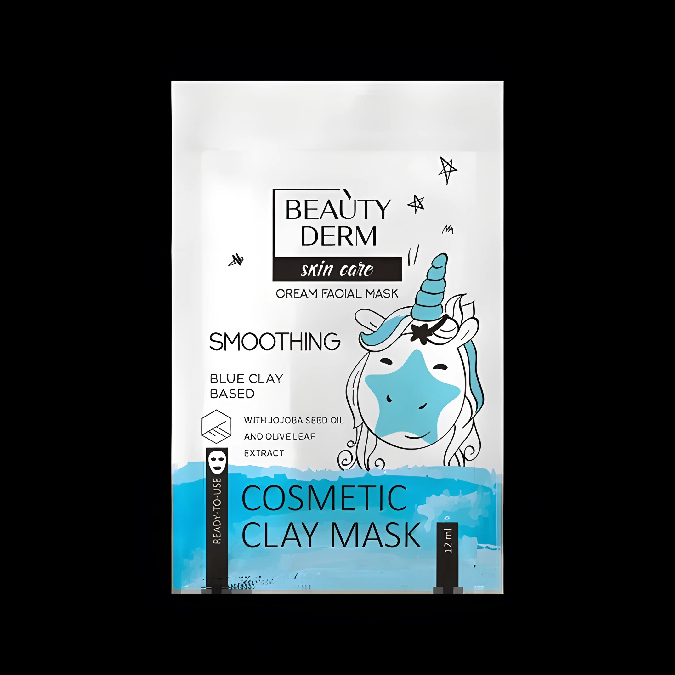 Маска для обличчя Beauty Derm 15мл на основі блакитної глини