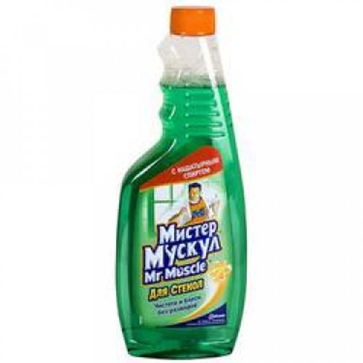Містер Мускул 500мл для скла (змінна пляшка)  з нашатирним спиртом