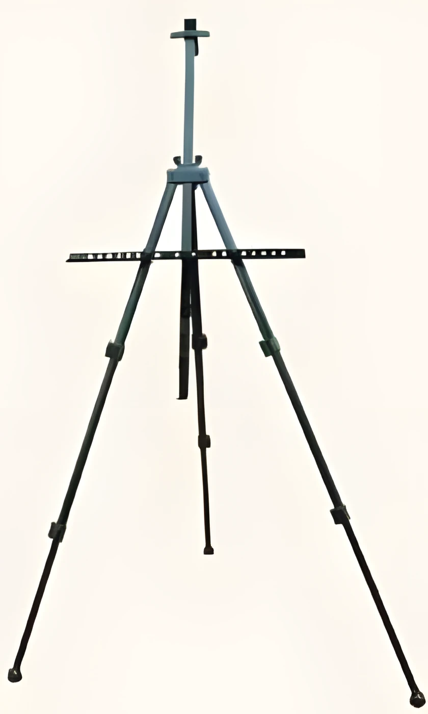 Мольберт-тринога алюмінієвий,чорний (110х85х157см), з сумкою, висота полотна 80,5см., (15182) D.K.ART & CRAFT