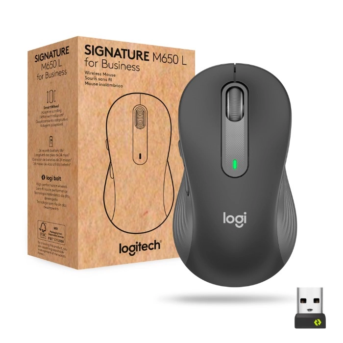 Миша бездротова Logitech Signature M650 Wireless for Business Graphite (910-006274) — фото 2