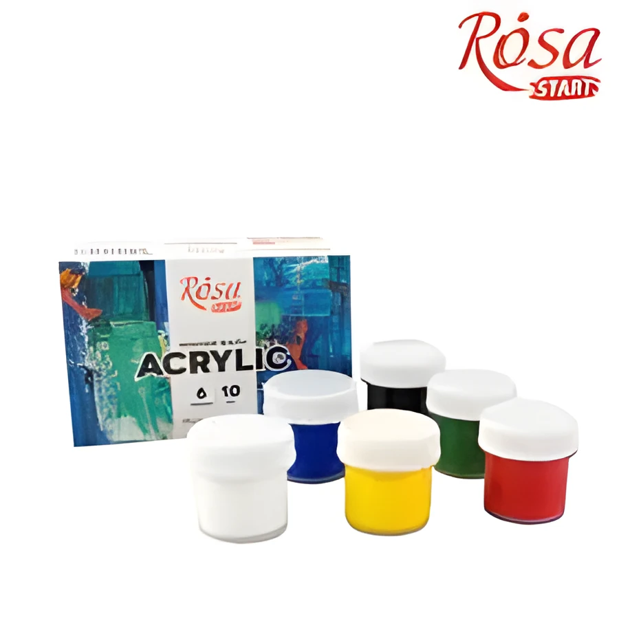 Набір акрилових фарб COLOR 6x10мл ROSA START
