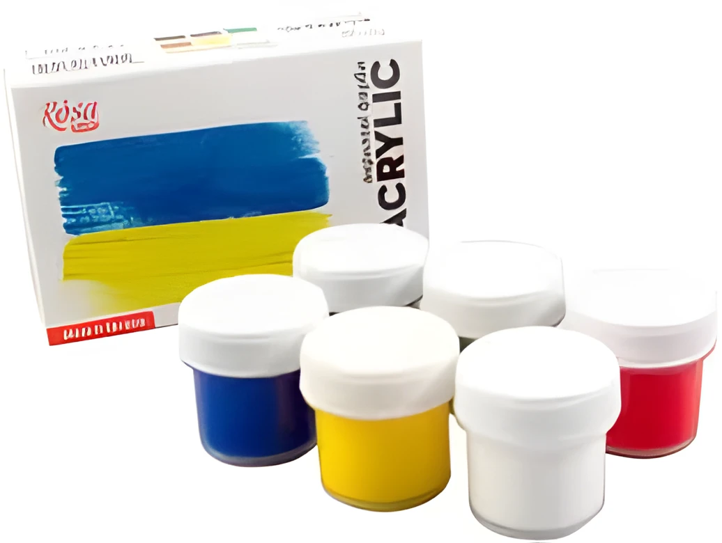 Набір акрилових фарб Ukraine 6x10мл ROSA START