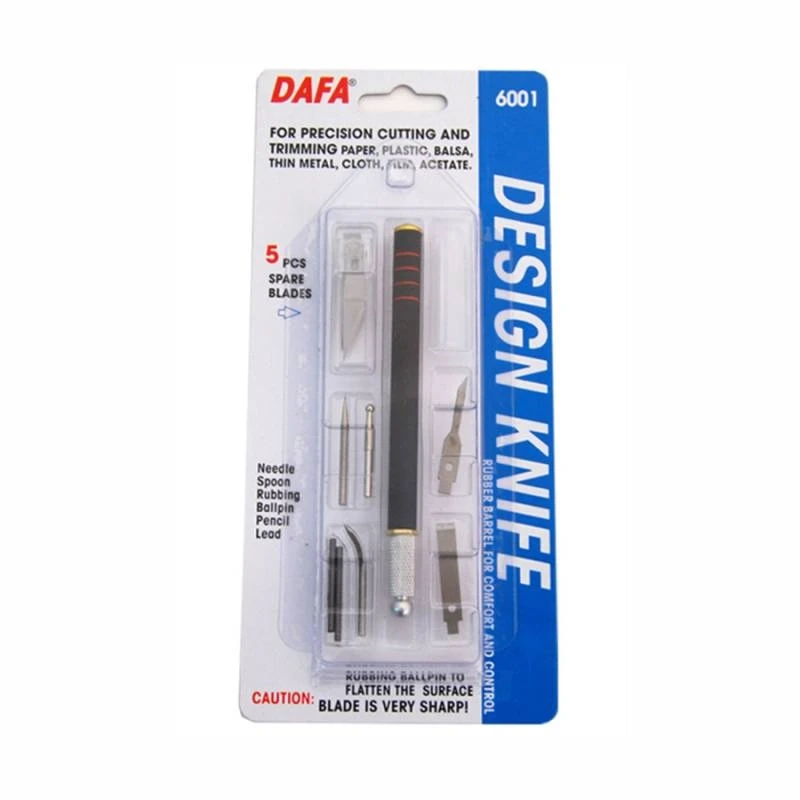 Набір для моделювання DAFA 6001 - макетний ніж з 5 лезами та 7 насадками