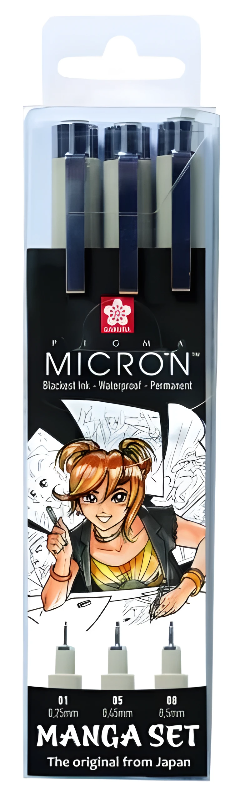 Набір лінерів PIGMA Micron MANGA 3шт., Sakura