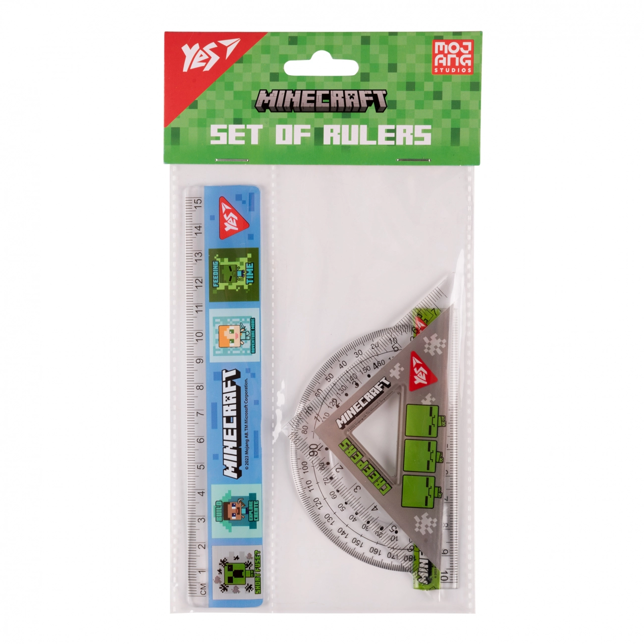 Набір лінійок Yes Minecraft лінійка 15 см — фото 2